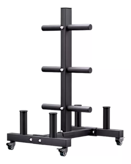 Weights and barbell rack