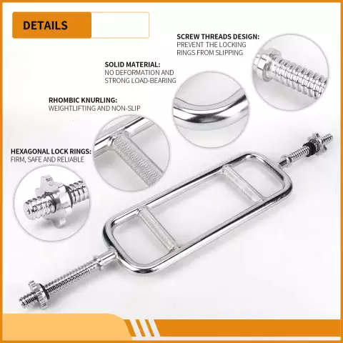 Normal tricep steel bar - Gym Store