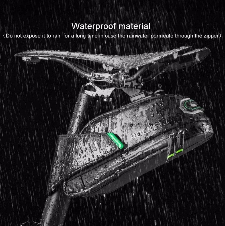 Bicycle bag behind seat