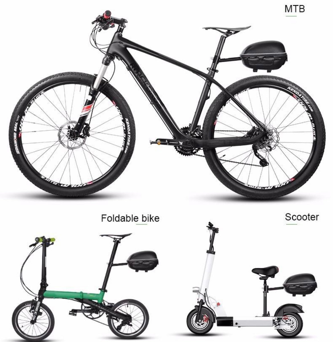 حقيبة دراجة خلفية