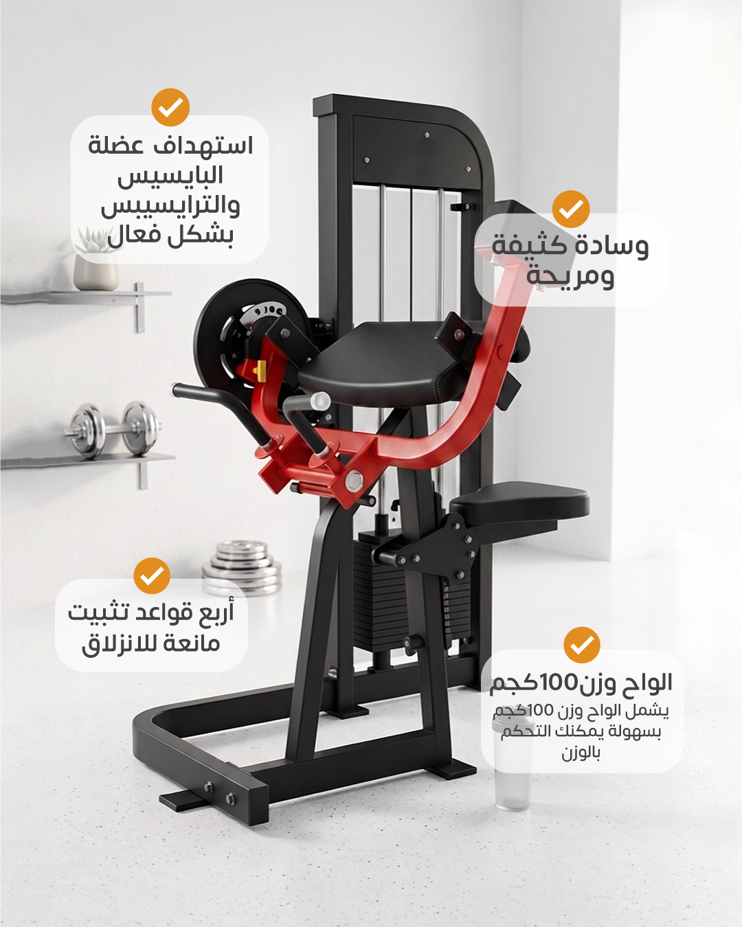 Pin loaded Bicep & Tricep Machine 