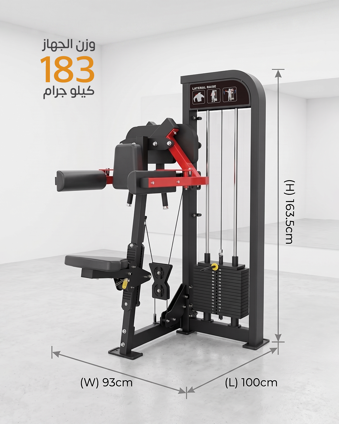seated lateral raise machine