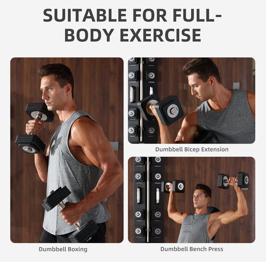 Dumbbell set 20kg black