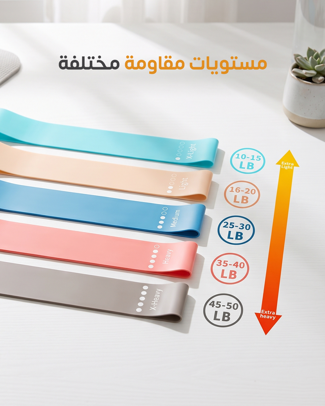 5pcs Resistance Band Set