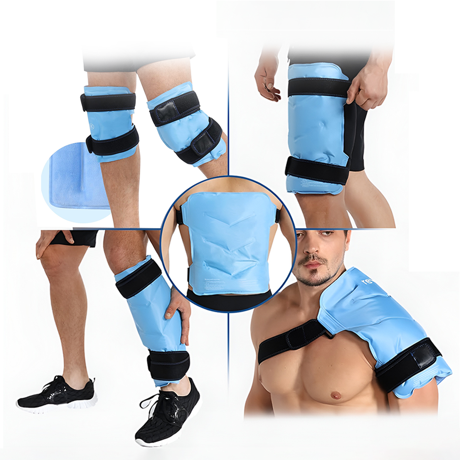 كمادات جل باردة وساخنة 