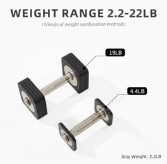 Dumbbell set 20kg black