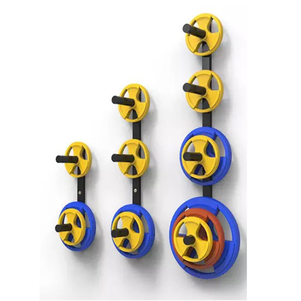 Wall mounted weight rack