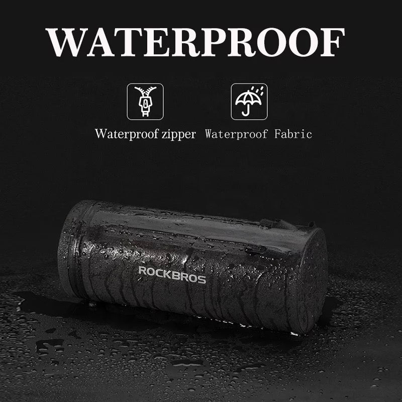 Cylindrical bicycle bag