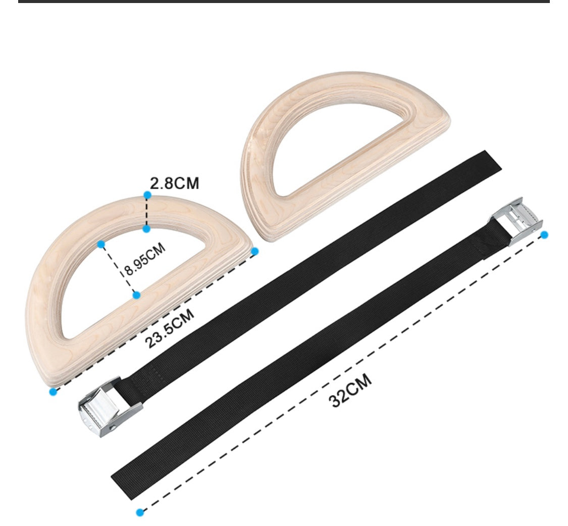 Wooden gym rings - Gym Store