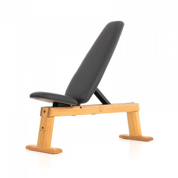 WEIGHTBENCH OAK GENUINE LEATHER BLACK