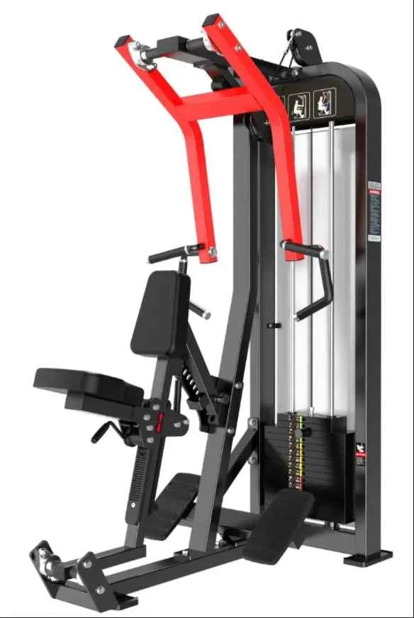Seated row machine